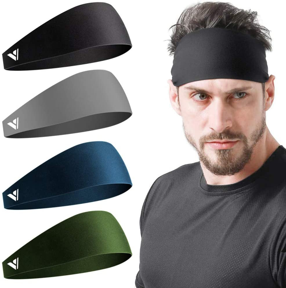 4 Pack Diadema Corriendo Banda Deportiva De Sudor Banda Para Cabello Para Hombre