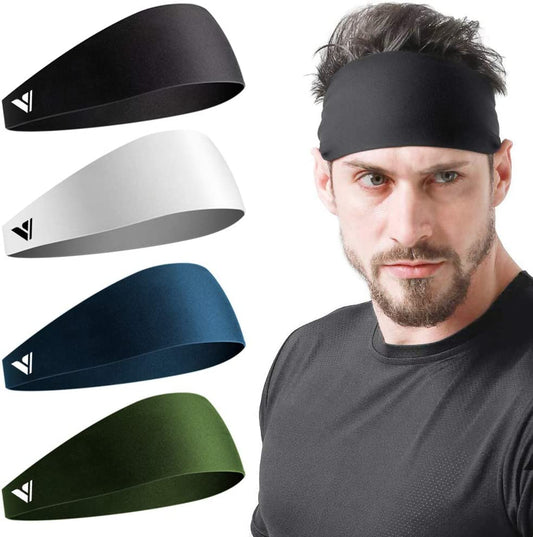 4 Pack Diadema Corriendo Banda Deportiva De Sudor Banda Para Cabello Para Hombre