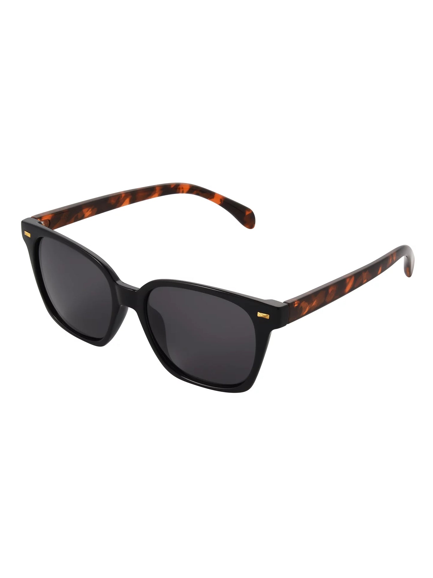 Women'S Polarized Way-Shaped Sunglasses, Black