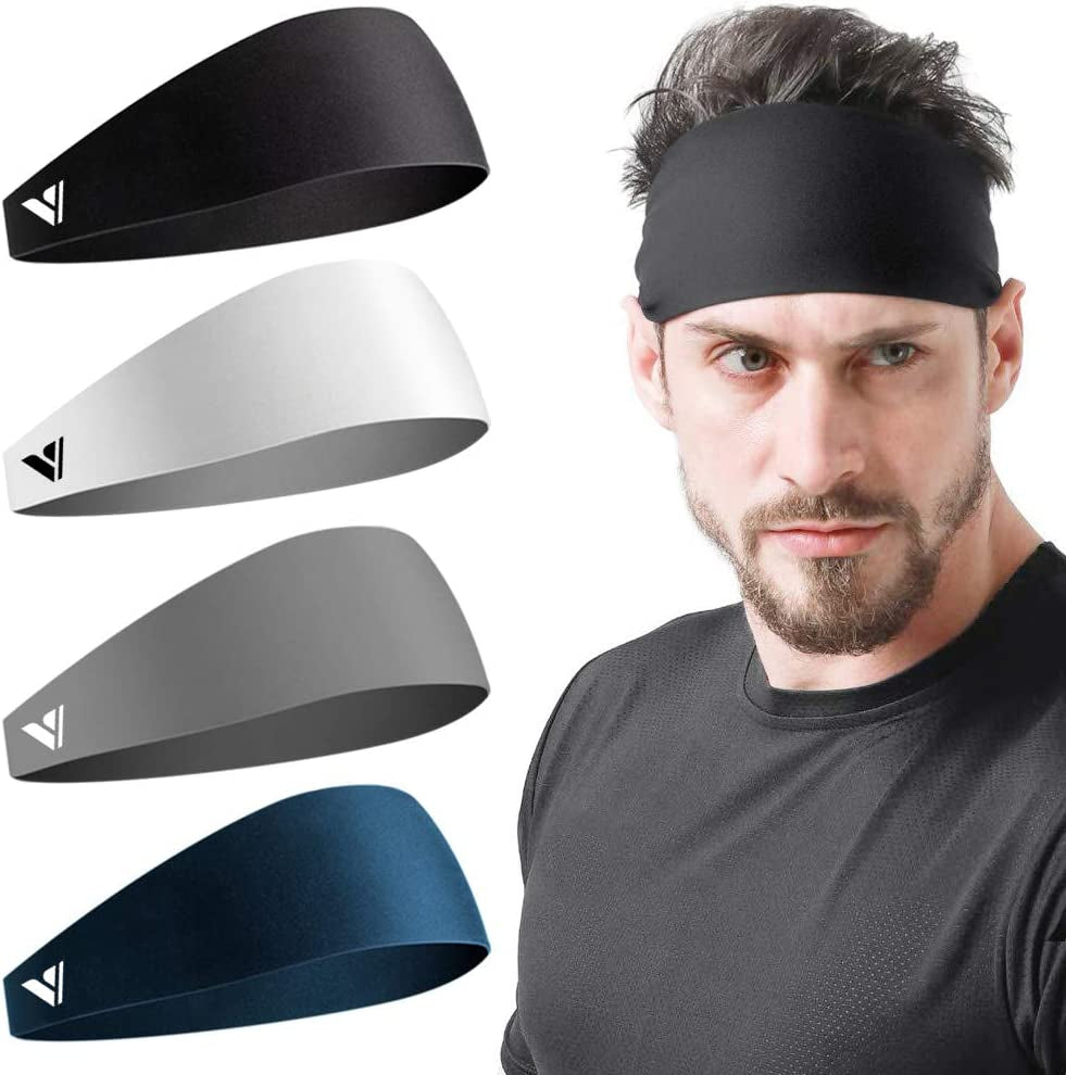 4 Pack Diadema Corriendo Banda Deportiva De Sudor Banda Para Cabello Para Hombre