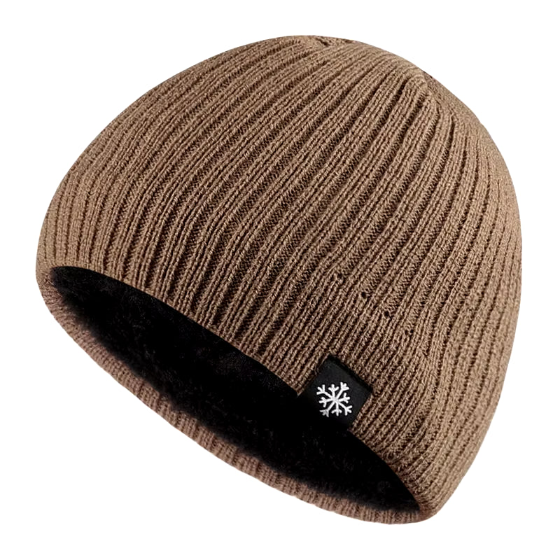 Autumn and Winter Thick Fleece Blended Knitted Hat for Men and Women