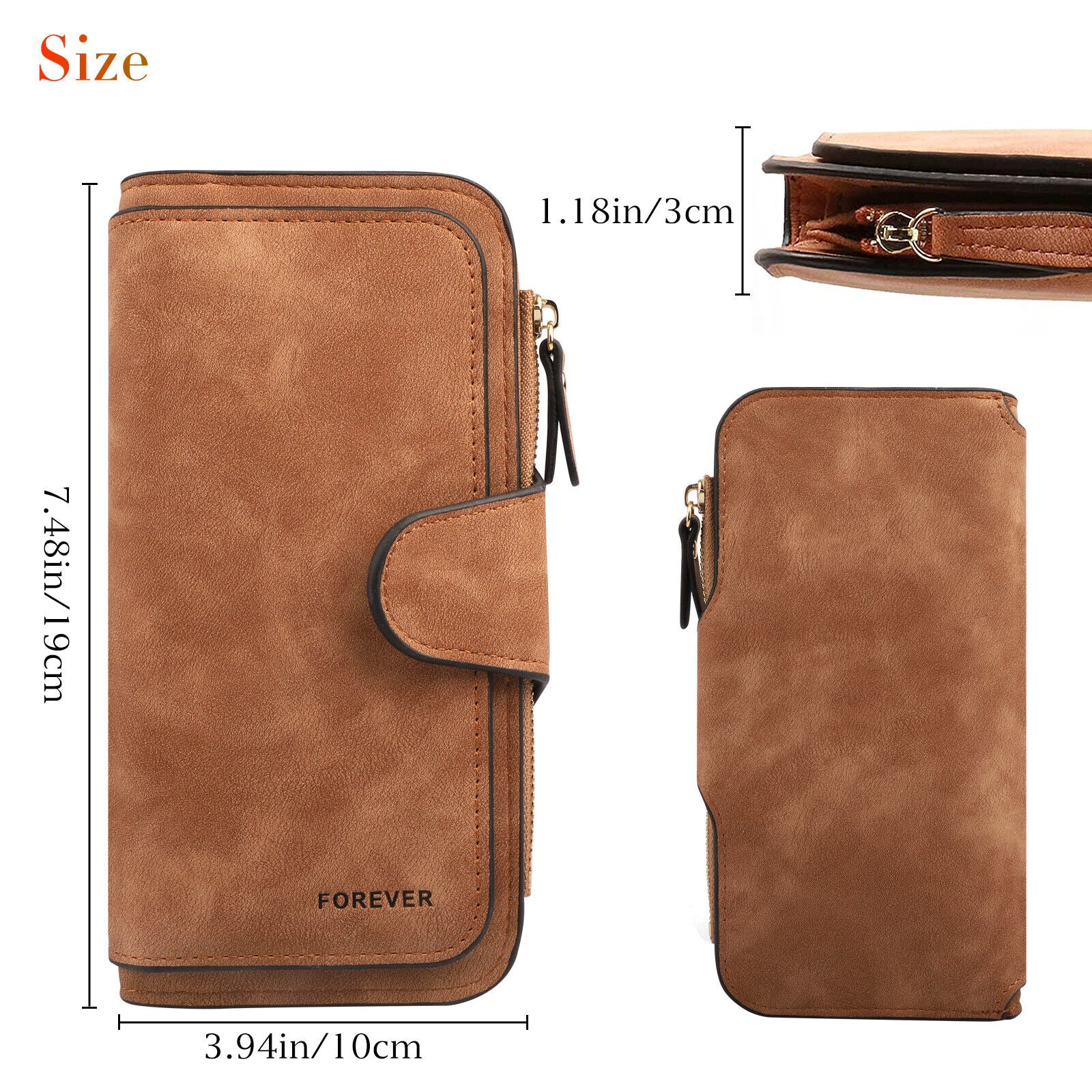 Women Lady Soft Leather Wallet Long Clutch Card Holder Purse Pocket Handbag Gift