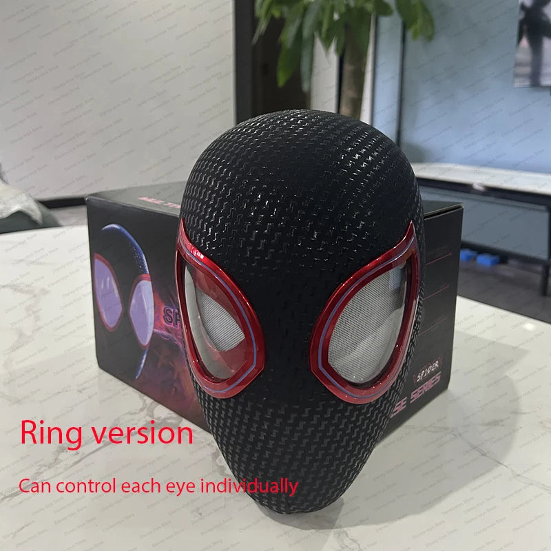 New Spider-Man:No Way Home Spider Man Mask Luxury Helmet Rechargeable Remote Eyes Movable Mask Cosplay Decoration Gift Toys