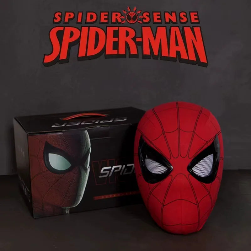 New Spider-Man:No Way Home Spider Man Mask Luxury Helmet Rechargeable Remote Eyes Movable Mask Cosplay Decoration Gift Toys